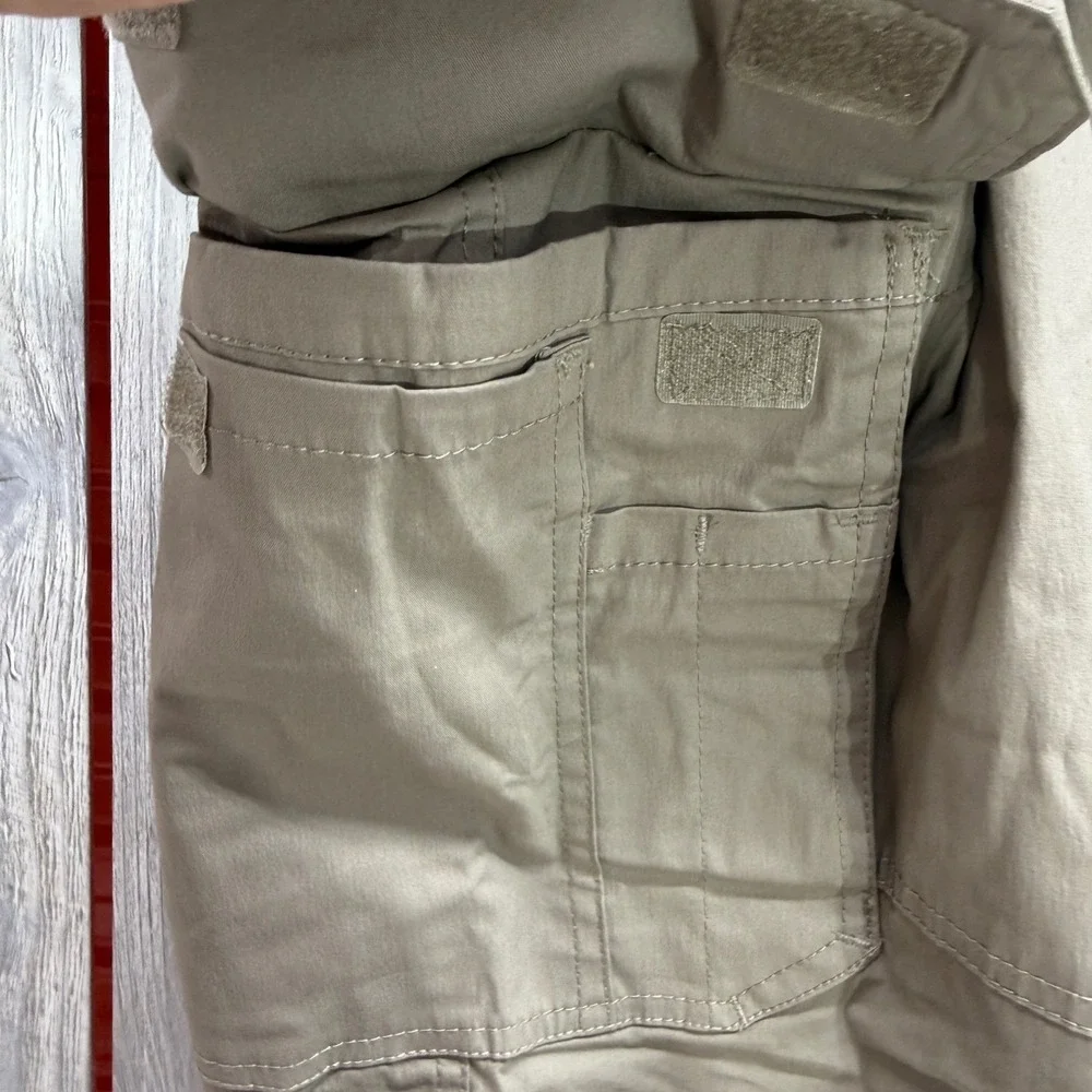 BC Clothing Mens Cargo Pants XL x 30 Khaki Tan Stretch Hiking Work Trousers